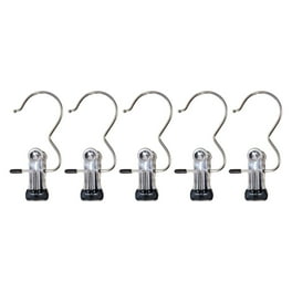 Space Saving Clothespin Hat Pants Storage Hanging Travel Hook Stainless Steel Boot Hangers Clips Boot Hangers for Closet Laundry Hooks Hanging Clips Clothes Pins Socks Towel Clips Metal Clearance Walm...