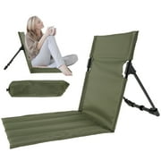 Crcmjuhgsa Folding Beach Chair Outdoor Camping Chair Portable Foldable Camping Chair With Storage Bag Lightweight Beach Floor Chair Beach Chair For Fishing Barbecues Hiking