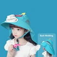 thumbnail image 1 of Cre-Heaven Cartoon Sun Hat With Fan For Kids Summer Breathable UV Protection Cap Wide brim Hat Outdoor Adjustable USB Charging Cooling Hat, 1 of 6