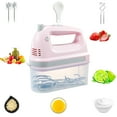 thumbnail image 1 of Cre-Heaven Hand Mixer Electric, 400W Power Handheld Mixer for Baking Cake Egg Cream Food Beater, Turbo Boost/Self-Control Speed + 5 Speed + Eject Button + 5 Stainless Steel Accessories, 1 of 8