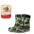 thumbnail image 1 of Cre-Heaven Men's Waterproof Rain Boots Detachable Plush Lightweight Garden Shoes，Available in All Seasons,Size 6.5-9, 1 of 6