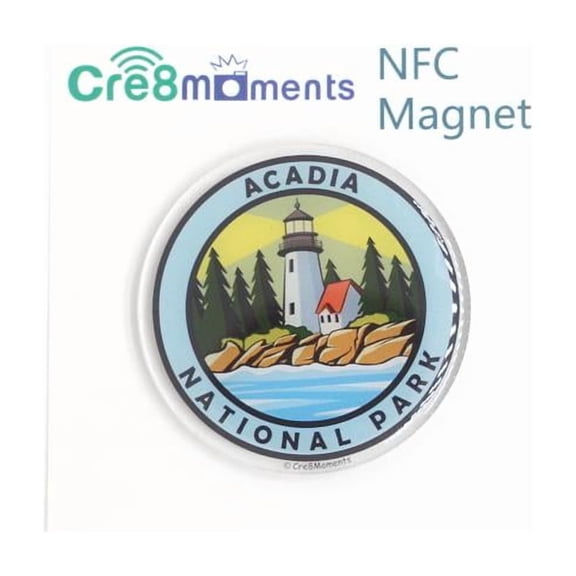 Cre8Moments Acadia National Park NFC Acrylic Magnet