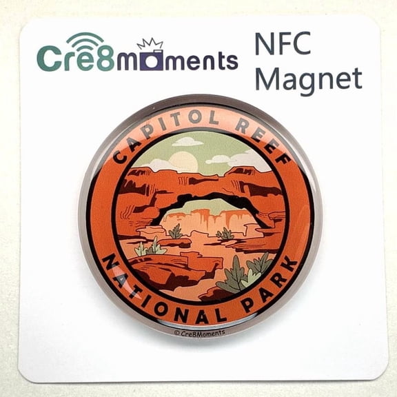 Cre8Moments Capitol Reef National Park NFC Acrylic Magnet