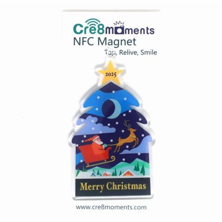 Cre8Moments Christmas Theme NFC Acrylic Magnet