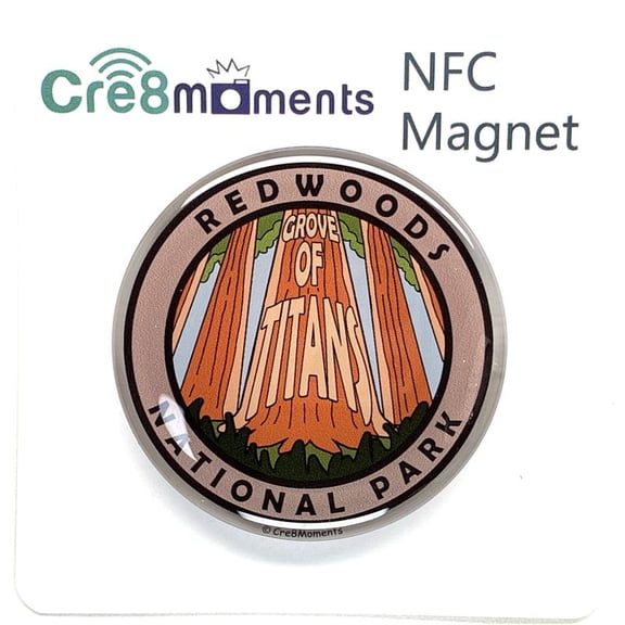 Cre8Moments Redwoods National Park NFC Acrylic Magnet