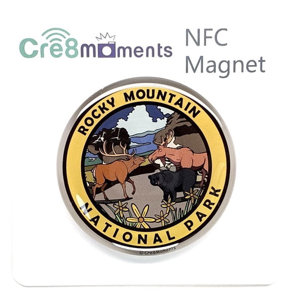 Cre8Moments Rocky Mountain National Park Animal Theme NFC Acrylic Magnet