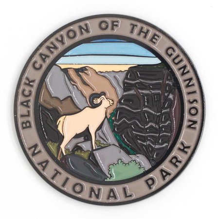 Cre8Travel Colorado Black Canyon of the Gunnison National Park Magnet | 52mm Black Nickel Enamel