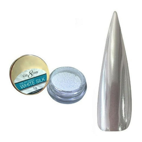 Cre8tion Nail Art 1g - White Silk Effect