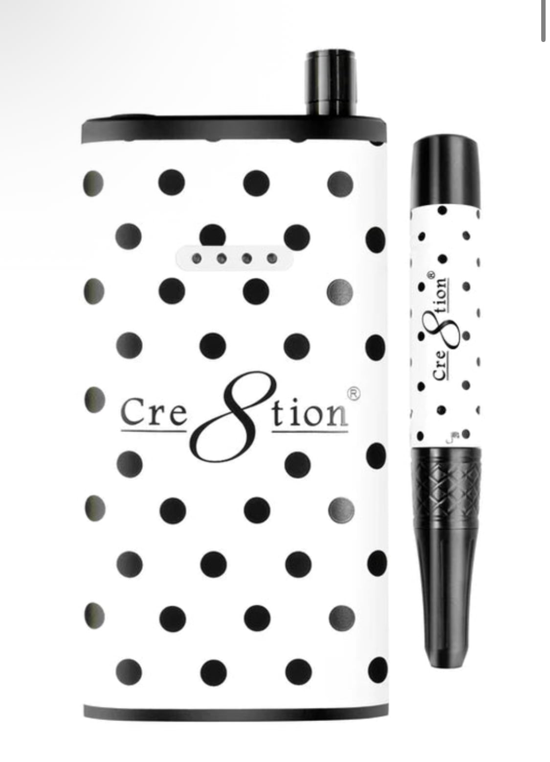Cre8tion Portable Electric Nail Drill Machine 35000 RPM, Compact Efile Electrical Professional File Kit for Acrylic Gel Nails