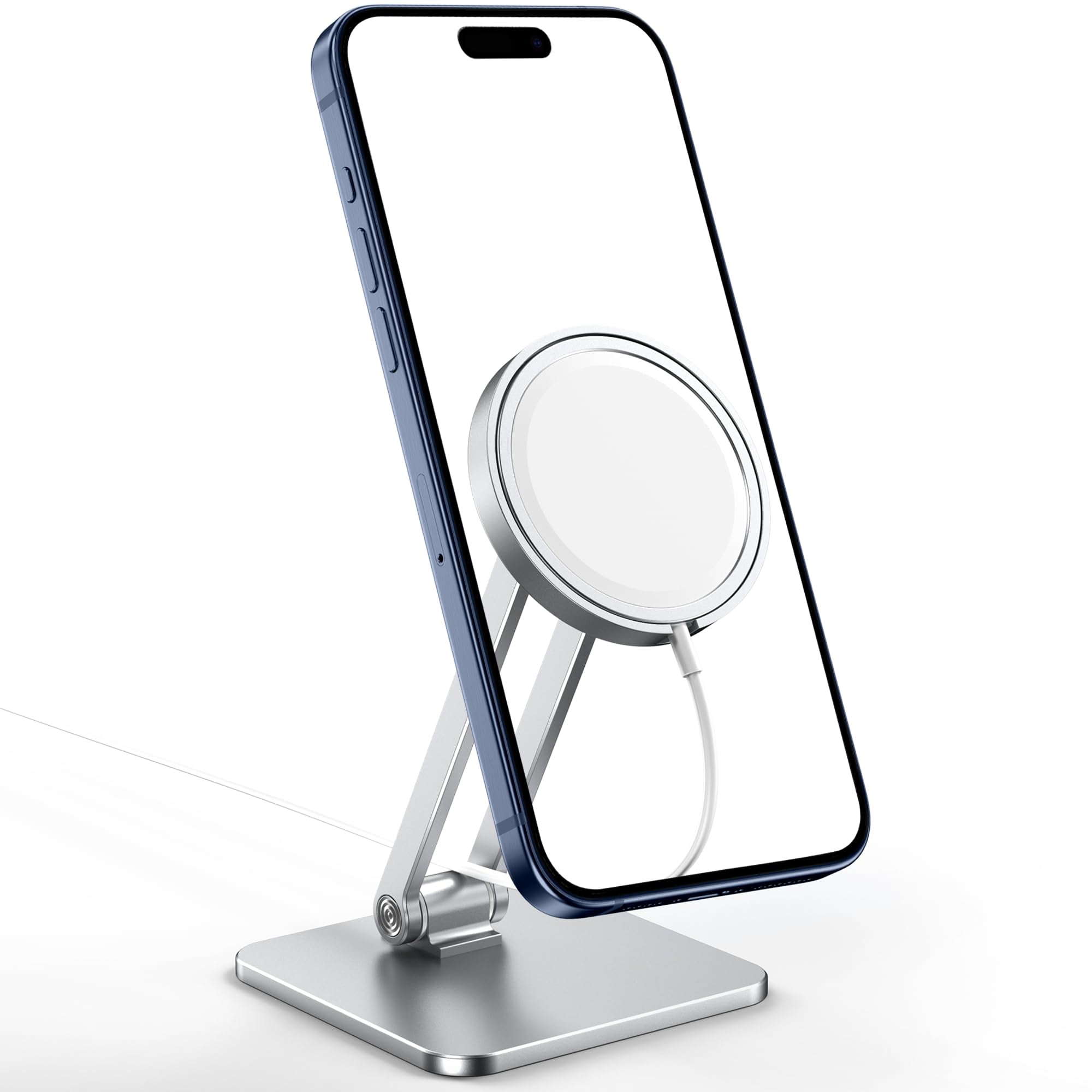 CreaDream Phone Stand for Apple 15W MagSafe Charger [Not Fits 2024 Ver.], Foldable Adjustable