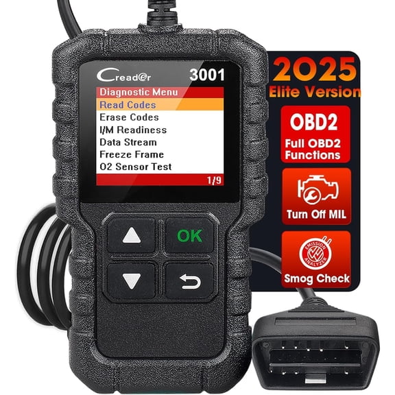 Creader 3001 OBD2 Scanner, Engine Fault Code Reader Mode 6 CAN Diagnostic Scan Tool for  OBDII Protocol  Since 1996, Lifetime  Update