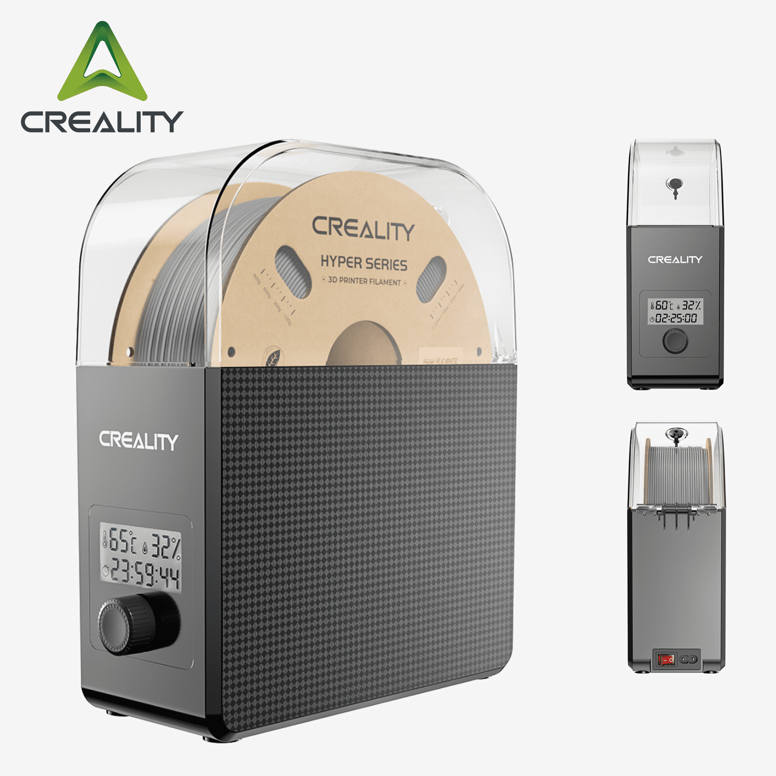 Creality Filament Dry Box Pro for 3D Printer Filaments, Upgraded Filament Storages 360 Hot-air Heating 24 Hours Timer for PLA, ABS, ASA, PETG, TPU