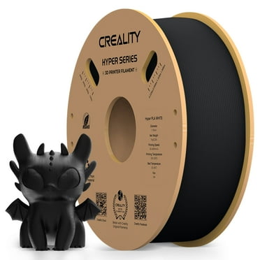 Comgrow Hyper Series PLA 3D Printer Filaments with Accessories, for FDM Printers, Black