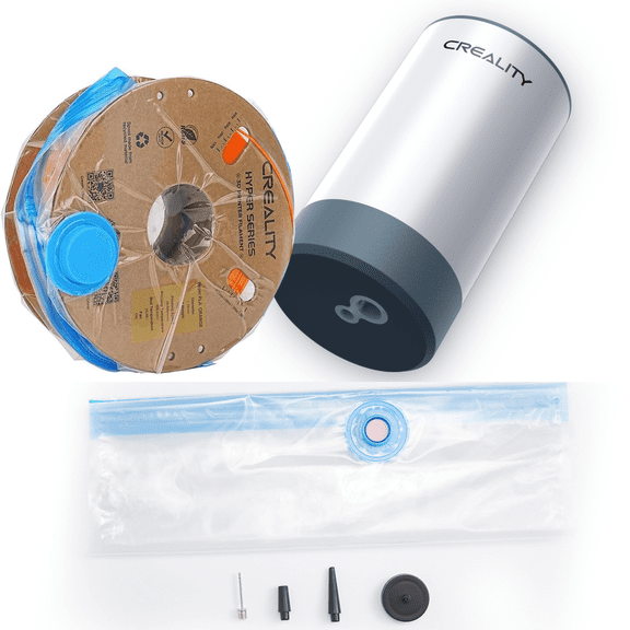 Creality 3D Printer Filament Vacuum Moisture-Proof Kit with 8 Reusable Sealed Bags+Automatic Pump