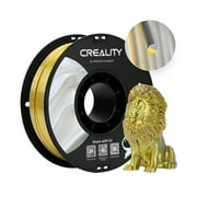 Creality 3D Printing Silk PLA Filament 3D Printer Gold Silver Shiny Filaments 1.75mm Neatly Wound Dimensional Accuracy +/- 0.03 mm Silk Smooth Printing 2.2lbs for Most 3D Printers
