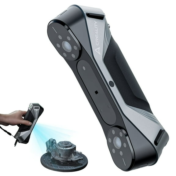 Creality CR-Scan Raptor 3D Scanner, Upgraded with Blue Laser Lines&NIR 60FPS 3D Scanning, 0.02mm Accuracy Anti-Shake Tracking 24-Bit Full-Color for iOS Mac Windows Android