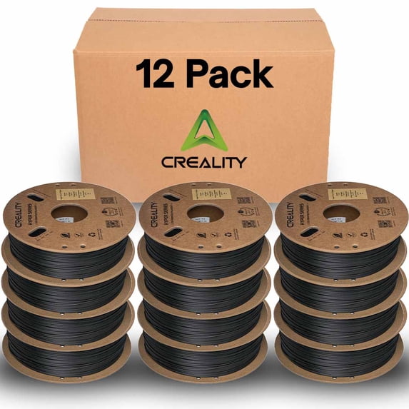 Creality Carbon Fiber 1.75mm High-Speed 50-300mm/s Dimensional Accuracy +/- 0.03mm For K1C & Most 3D Printers Black 12 Unit per pack