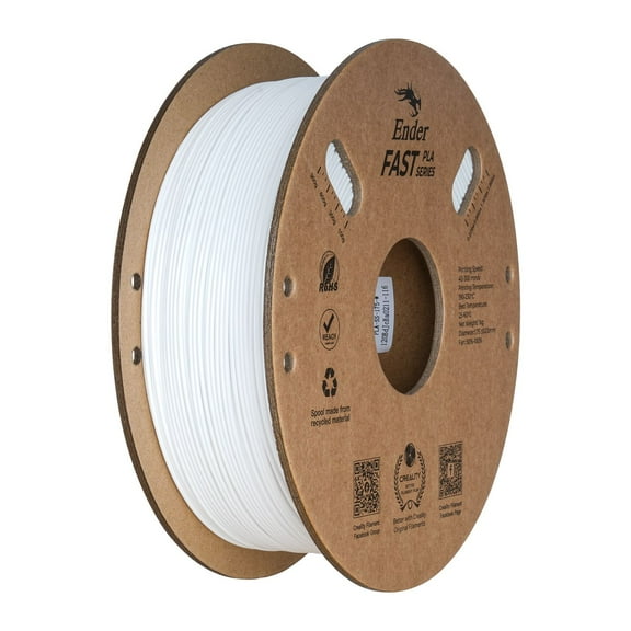Creality Ender Fast PLA Filament 300 mm/s High-Speed 3D Printing Eco-friendly 1.75mm 2.2lb/1kg-White