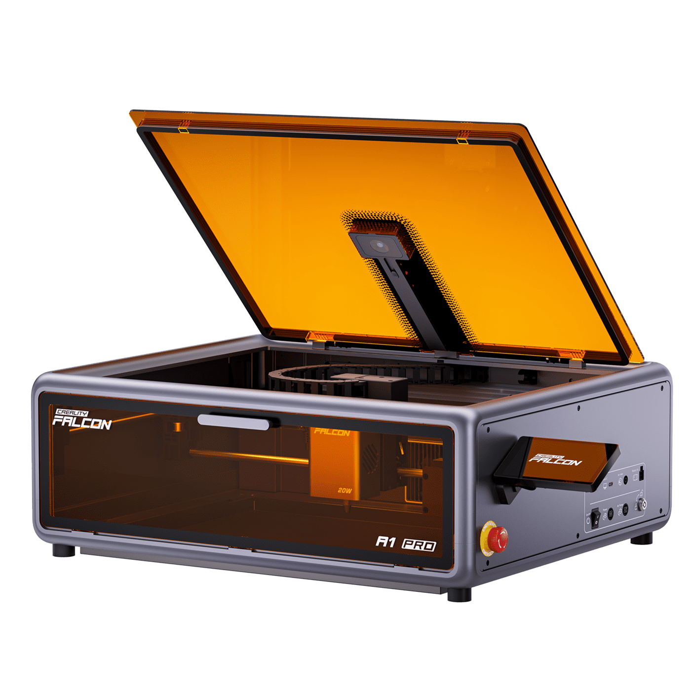 Creality Falcon A1 Pro 20W Laser Engraver & Cutter with 20W&2W Switchable Laser Modules, Enclosed Engraver with Smart Touch Screen, HD Camera Real-time Monitoring