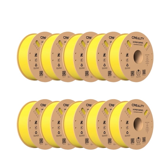 Creality Hyper PLA 1.75 mm Filament K1 Max/Ender 3 V3 SE/KE Fused Deposition Modeling 3D Printer Filament for Home Shcool Office Beginners 10kg/22lbs Spool-Yellow