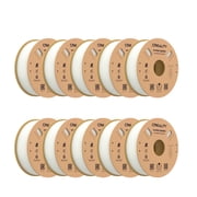 Creality Hyper PLA 1.75 mm Filament K1 Max/Ender 3 V3 SE/KE Fused Deposition Modeling 3D Printer Filament for Home Shcool Office Beginners 10kg/22lbs Spool-White