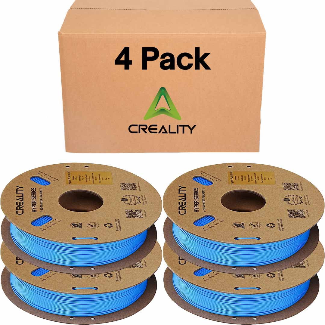Creality Hyper PLA 3D Printer Filament 600mm/s High-Speed +/-0.03mm Accuracy For Creality K1 Max Ender-5 S1 Anycubic Prusa Bambu Blue 4 Unit per pack