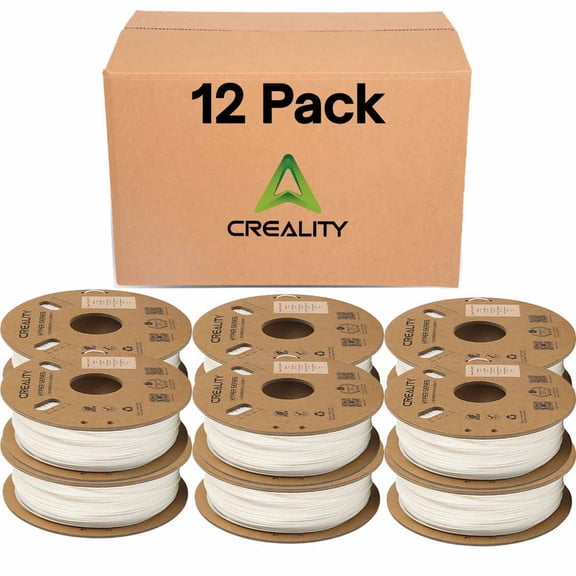 Creality Hyper PLA 3D Printer Filament 600mm/s High-Speed +/-0.03mm For Creality K1 Max Ender-5 S1 Anycubic Prusa Bambu White 12 Unit per pack