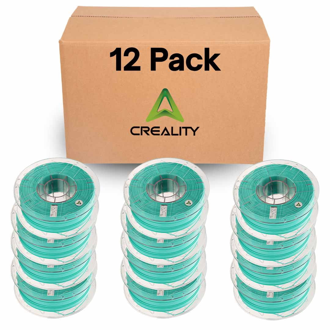 Creality Hyper PLA 3D Printer Filament 600mm/s High-Speed +/-0.03mm For Creality K1 Max Ender-5 S1 Anycubic Prusa Bambu Light-Blue-Green 12 Unit per pack