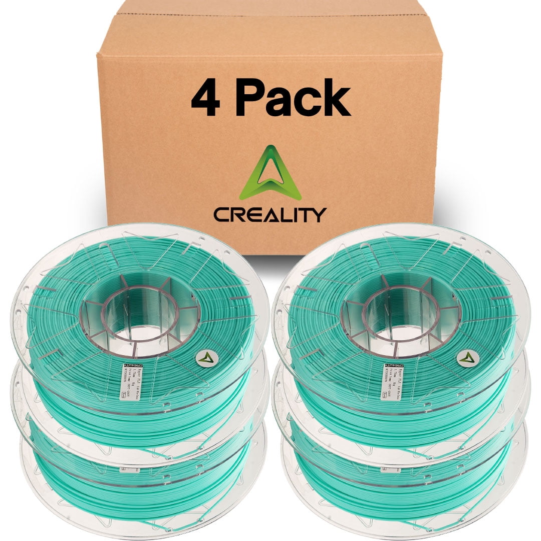 Creality Hyper PLA 3D Printer Filament 600mm/s High-Speed +/-0.03mm For Creality K1 Max Ender-5 S1 Anycubic Prusa Bambu Light-Blue-Green 4 Unit per pack