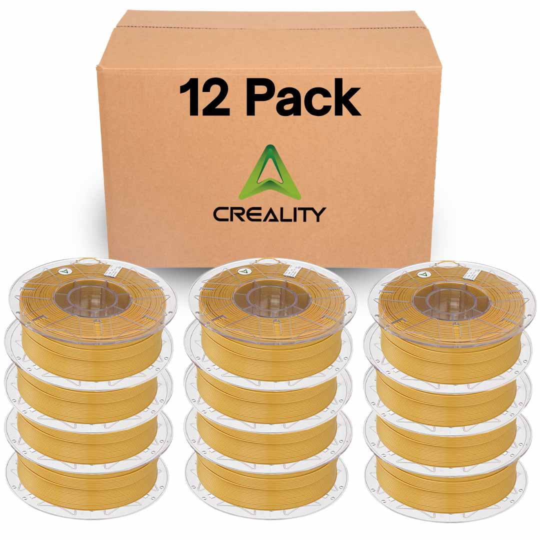 Creality Hyper PLA 3D Printer Filament 600mm/s High-Speed +/-0.03mm For Creality K1 Max Ender-5 S1 Anycubic Prusa Bambu Gold 12 Unit per pack