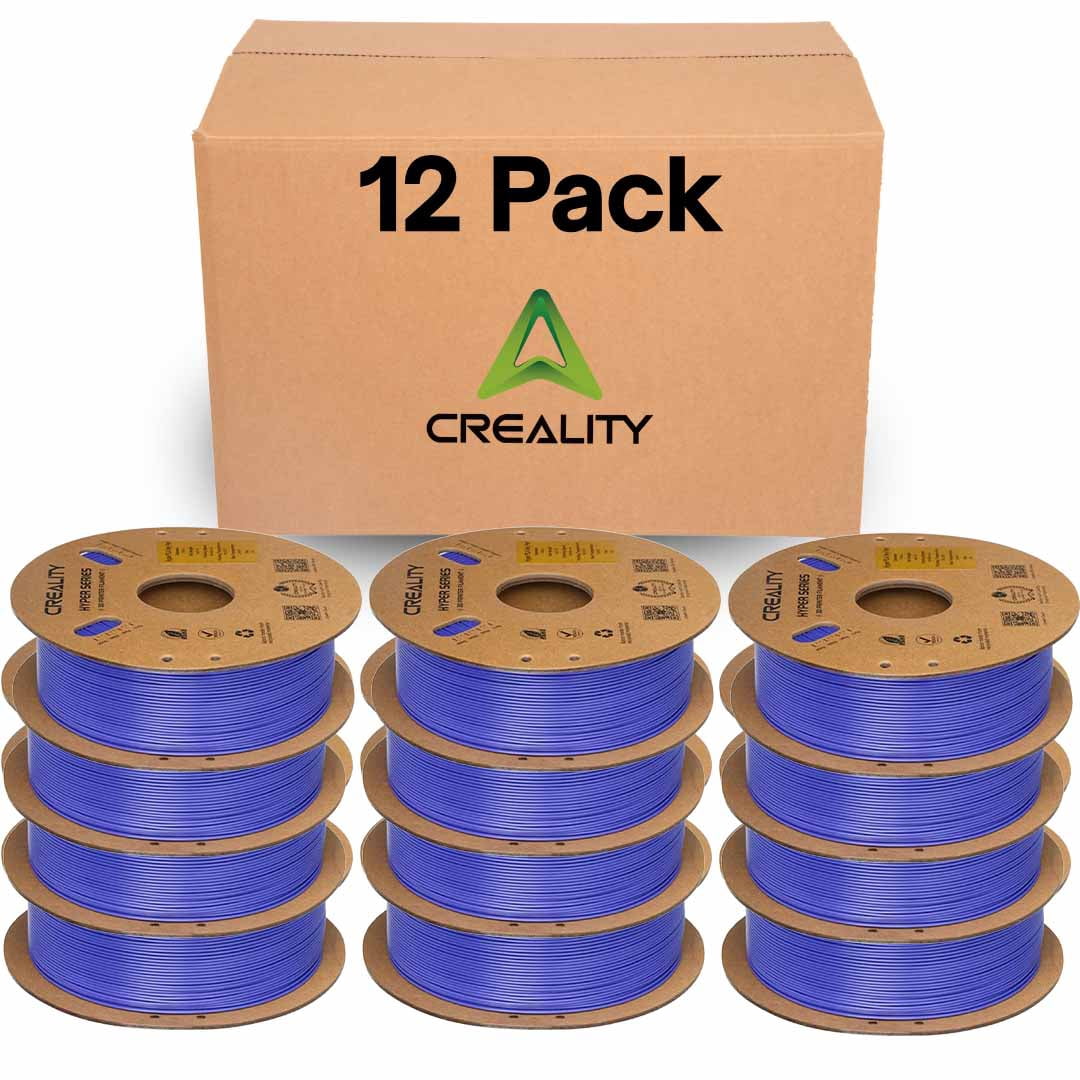 Creality Hyper PLA 3D Printer Filament 600mm/s High-Speed +/-0.03mm For Creality K1 Max Ender-5 S1 Anycubic Prusa Bambu Perry-Blue 12 Unit per pack