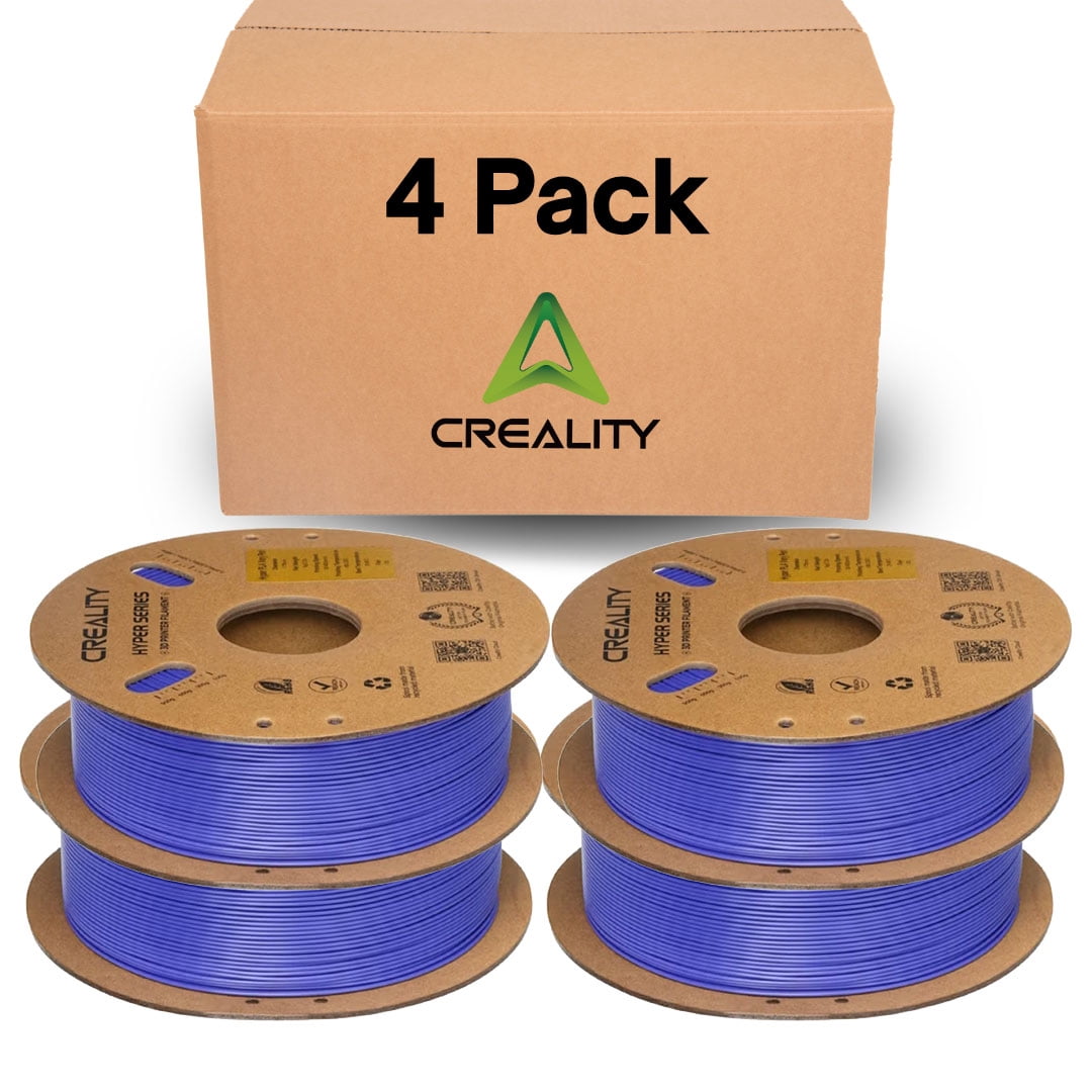 Creality Hyper PLA 3D Printer Filament 600mm/s High-Speed +/-0.03mm For Creality K1 Max Ender-5 S1 Anycubic Prusa Bambu Perry-Blue 4 Unit per pack