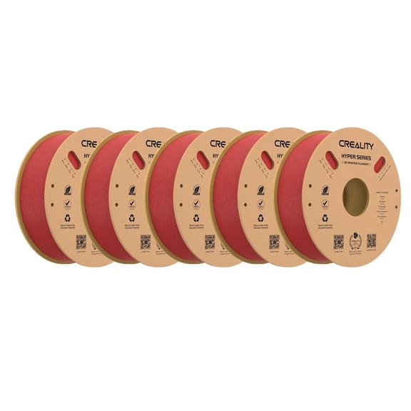 Creality Hyper PLA Filament 5kg/11lbs Spool K1 Max/Ender 3 V3 SE/KE Fused Deposition Modeling 3D Printer Filament 1.75 mm for Home Shcool Office Beginners-Red