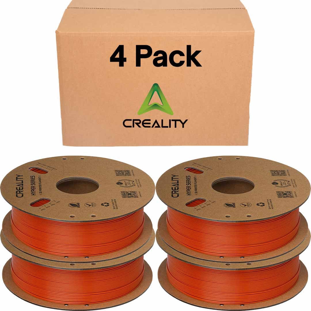 Creality Hyper PLA RFID PLA Filament 1.75mm Brown 1kg (2.2lb) High-Speed Up to 600mm/s, RFID for Creality CFS, ±0.03mm Accuracy, Part 3301010465 - 4 Units Per Pack
