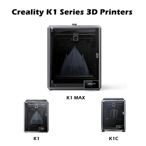 Creality K1 Series 3D Printers K1 Max/K1C/K1 600mm/s High Speed DIY 3D Printer Support 300℃ Printing Suit for ABS/PLA/PETG/PET/TPU/PA/ABS/ASA/PC/ PLA-CF/PA-CF/PET-CF Filaments-K1 Max 3D Printer