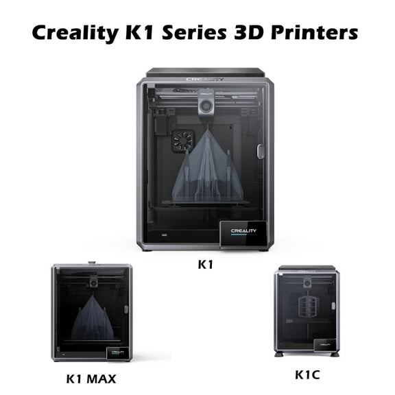 Creality K1 Series 3D Printers K1 Max/K1C/K1 600mm/s High Speed 3D Printer Support 300℃ Printing Suit for ABS/PLA/PETG/PET/TPU/PA/ABS/ASA/PC/ PLA-CF/PA-CF/PET-CF Filaments-K1 3D Printer