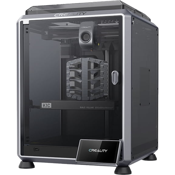 Creality K1C 3D Printer - 600mm/s Speed 220x220x250mm LiDAR AI Camera 300C Nozzle Auto-Leveling Carbon Fiber Filament Support 1 Unit per pack