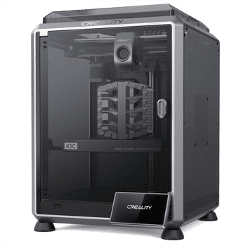 Creality K1C 3D Printer with All-Metal Extruder, Tri-Metal Nozzle, Auto Leveling, Core XY AI - Size: 8.66 * 8.66 * 9.84 in