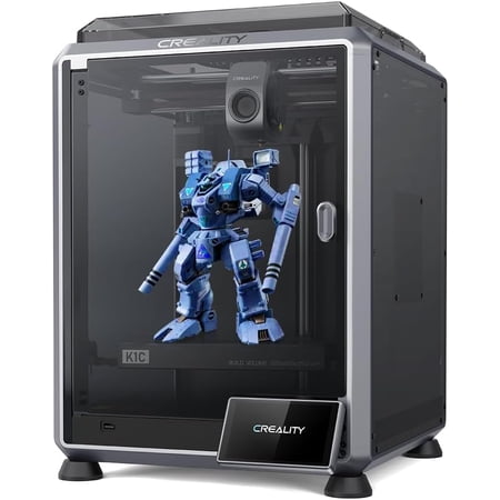Creality K1C 3D Printer Unlock Multi-color Printing, 600mm/s Fast Printing Speed, AI Smart Camera, Auto Calibration for Leveling, Suitable for Carbon Fiber Printing Size 220*220*250mm
