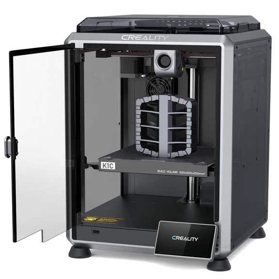 Creality 2025 Version K1C 3D Printer Unlock Multi-color Printing, 600mm/s Fast Printing Speed, AI Smart Camera, Auto Calibration for Leveling, Suitable for Carbon Fiber Printing Size 220*220*250mm