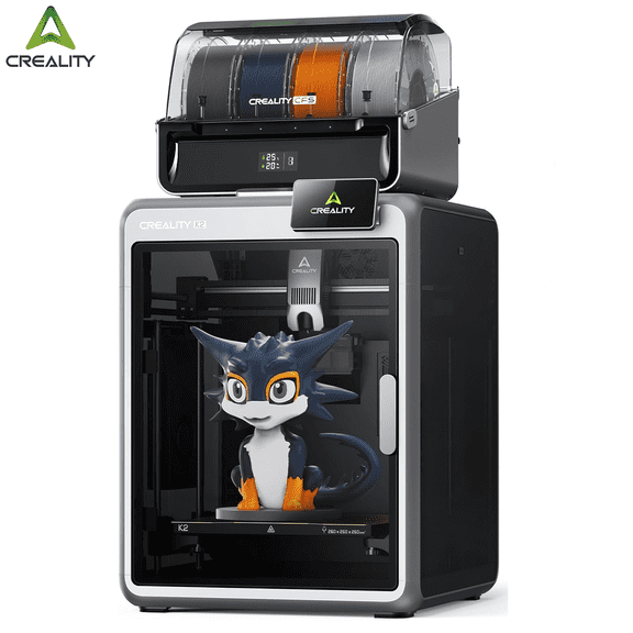 Creality K2 Combo 3D Printer, Multicolor Printing with CFS, 600mm/s Printing Speed, 95% Pre-Assemble