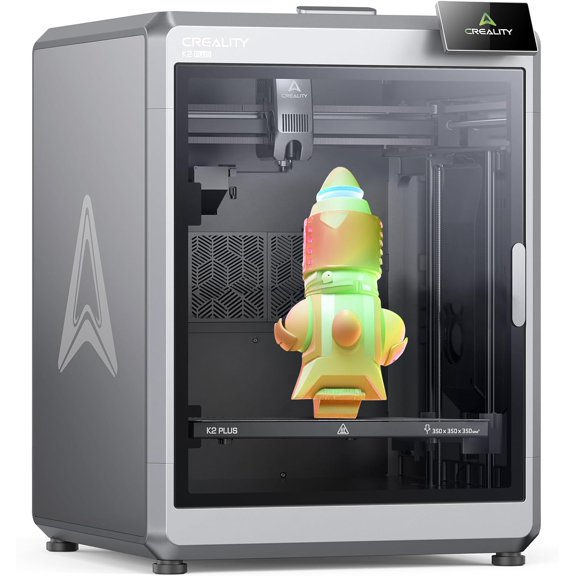 Creality K2 Plus 3D Printer Multi-Color 600mm/s Speed 350x350x350mm Build Volume Heated Chamber Dual AI Cameras Auto Leveling 1 Unit per pack