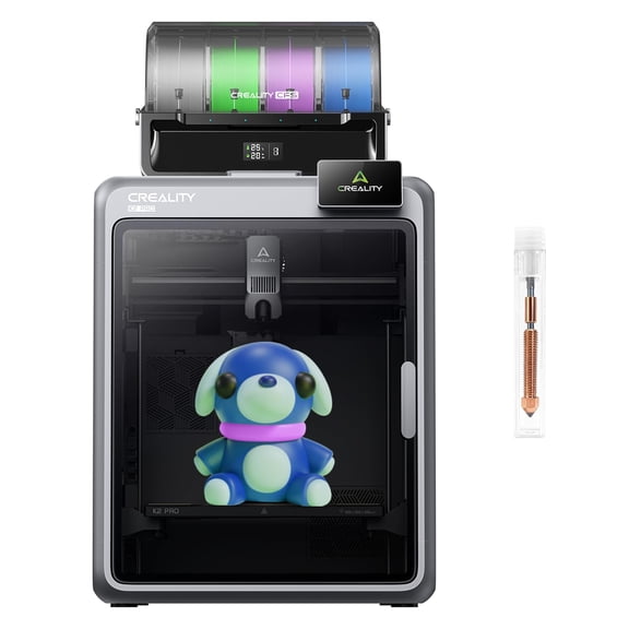 Creality K2 Pro Combo 3D Printer with CFS, 600mm/s High-Speed, 300300300mm Build Volume, Multi-Color Printing, Dual AI Cameras, Auto Leveling