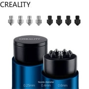 Creality Original 3D Printer Parts Nozzle Kit 8pcs 0.25mm 0.4mm 0.6mm Extruder Nozzle Print Head with Storage Box for CR10 /Ender3/ Ender5 Series