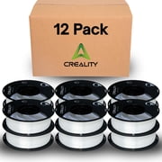 Creality Silk PLA Filament 12-Pack 1.75mm High Gloss 2.2lb Spools Clog-Free Use w Creality Ender CR Series & Most FDM Printers White 12 Unit per pack
