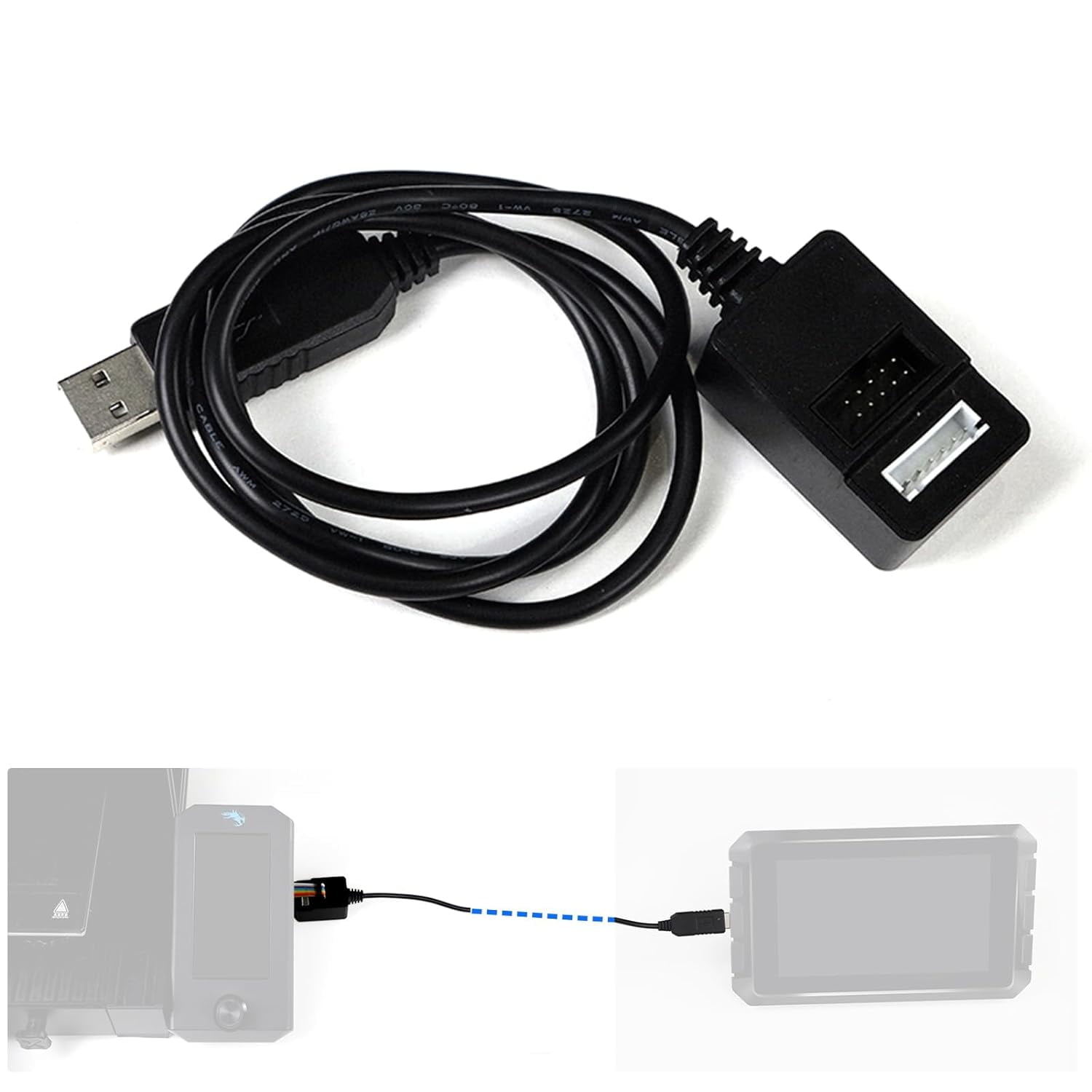 Creality Sonic Pad Serial Cable, Convert Sonic Pad into Upgrade 3D Printer Touch Screen, for Ender 3 Pro/V2/MAX,Ender 3 S1 Pro/Plus,Ender 3 V2/Max Neo,Ender 5 S1/Pro,Ender-7,CR-10 Smart Pro