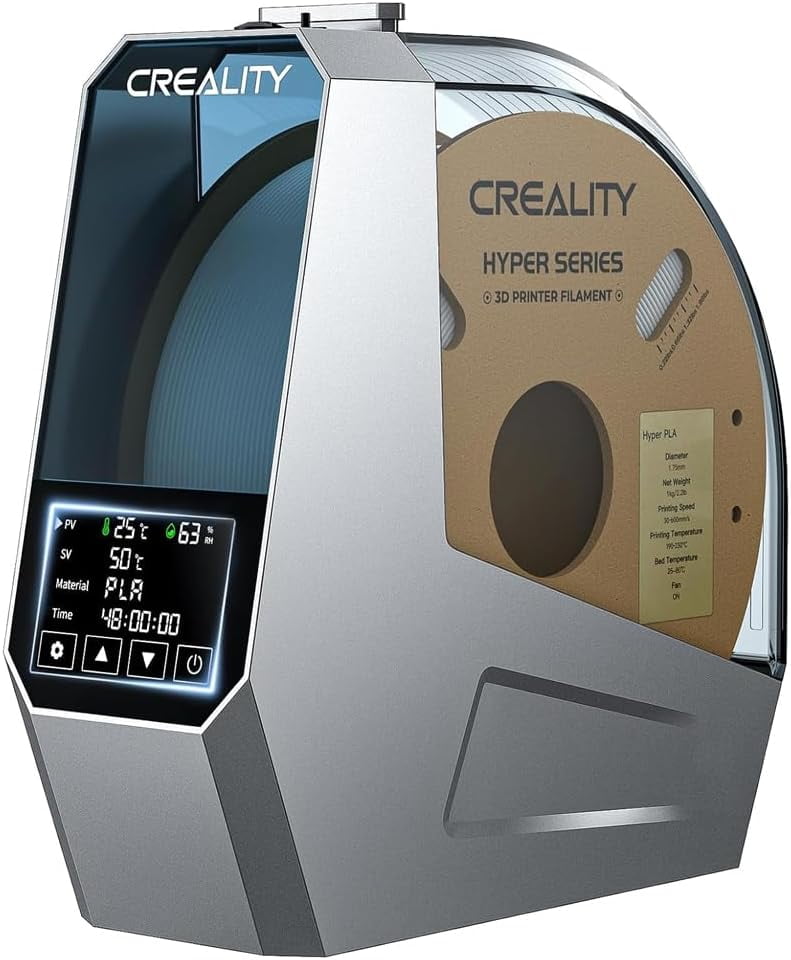 Creality Space Pi Filament Dryer, 1.75/2.85mm, LCD Touch, 360° Hot-Air, 48hr Timer, 113–158°F, 3D Printer Spool Dry Box, 4005010073 - 1 Unit