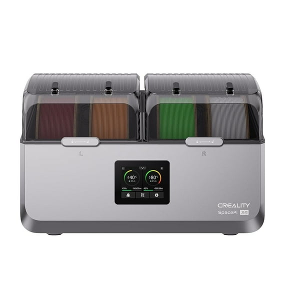 Creality Space Pi X4 Filament Dryer Box, 4 Spools Filament Dehydrator with Dual Independent Heating Chambers, 200W Fast Heating Up to 85℃, Compatible with PLA, PETG, ABS, TPU