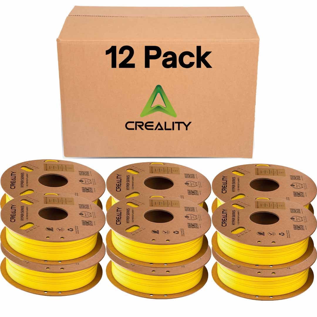Creality Yellow PETG Filament  1.75mm High-Speed 3D Filament for K1 Max 30-600mm/s Printing 1kg/2.2lbs Spool w Dimensional Accuracy +/- 0.03mm