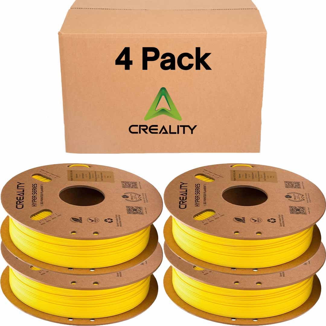 Creality Yellow PETG Filament  1.75mm High-Speed 3D Filament for K1 Max 30-600mm/s Printing 1kg/2.2lbs Spool w Dimensional Accuracy +/- 0.03mm